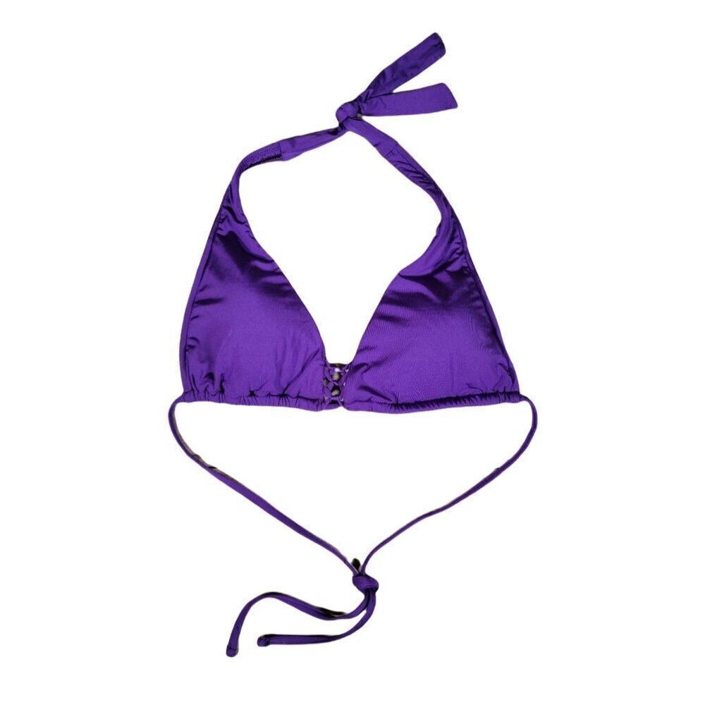 Ralph Lauren Purple String Halter Top Sz M